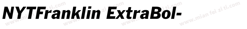NYTFranklin ExtraBol字体转换